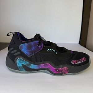 Adidas 10.5 DON‎ Issue 3 Stars of Utah Basketball Shoes Mens Black Purple GZ5526